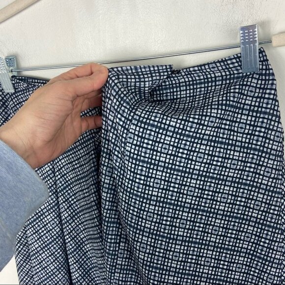 Anthropologie Ranna Gill Aven Midi Skirt Grid Plaid Print Zipper Size XS Boho - Picture 6 of 12